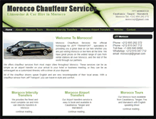 Tablet Screenshot of morocco-chauffeur-services.com